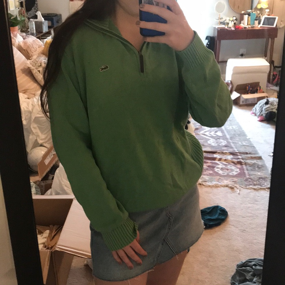Lacoste Green Pullover Sweater